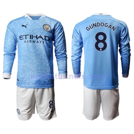 Maillot de Foot Manchester City Ilkay Gundogan 8 Domicile 2020-21 Manches Longues - Enfant Maillot de Foot Manchester City Ilkay Gundogan 8 Domicile 2020-21 Manches Longues - Enfant